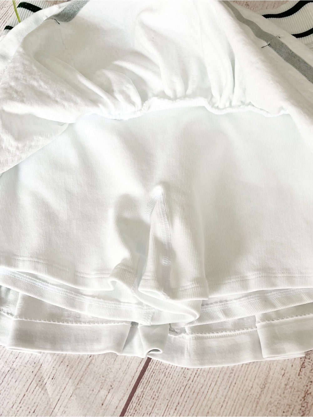 Free People Movement white/green skort - Picture 7 of 11